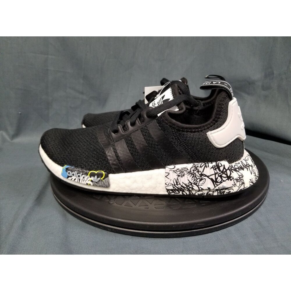 Adidas NMD_R1 J Sneakers Black White Size 6.5 NEW IN BOX! - Picture 5 of 11